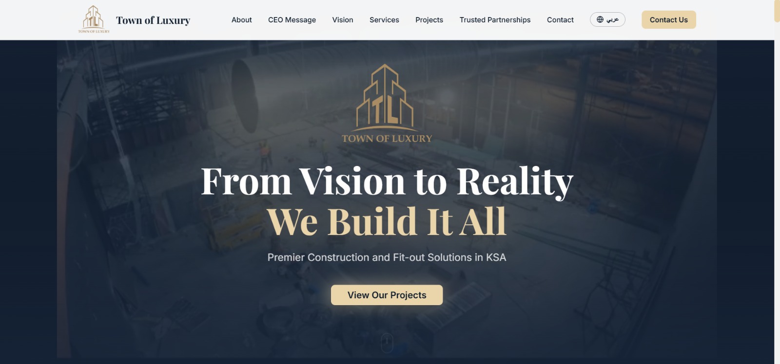 Town of Luxury website preview