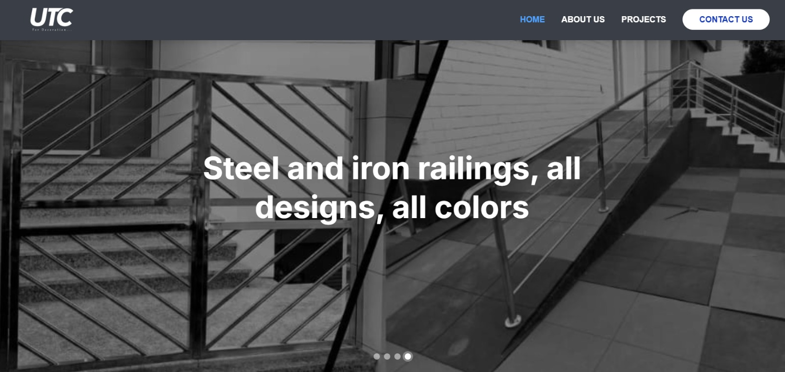 UTC Decoration website preview